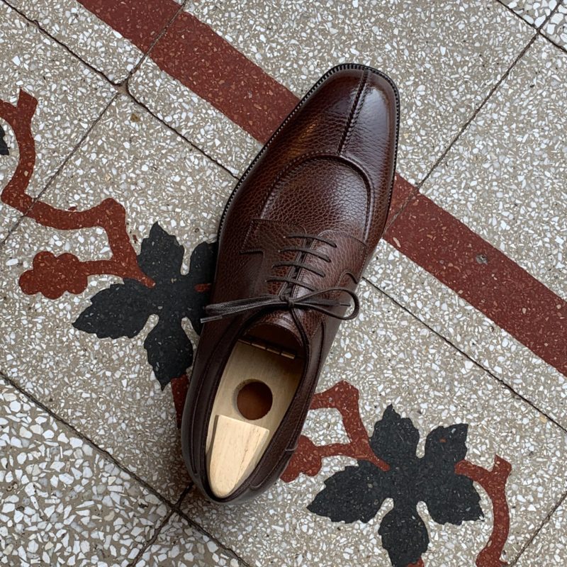 左10cm右98cmAkira Tani（アキラタニ）のビスポーク靴 革靴 Uチップ